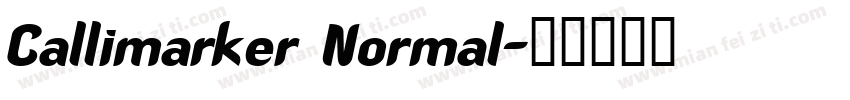 Callimarker Normal字体转换
